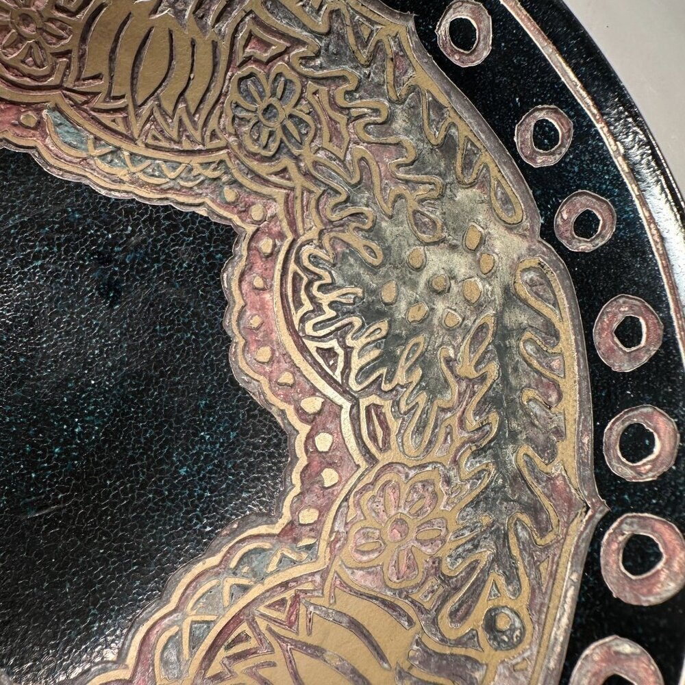Middle Eastern Tibetan Bowl Hand Etched Meditation Vintage Bowl READ - Picture 4 of 16